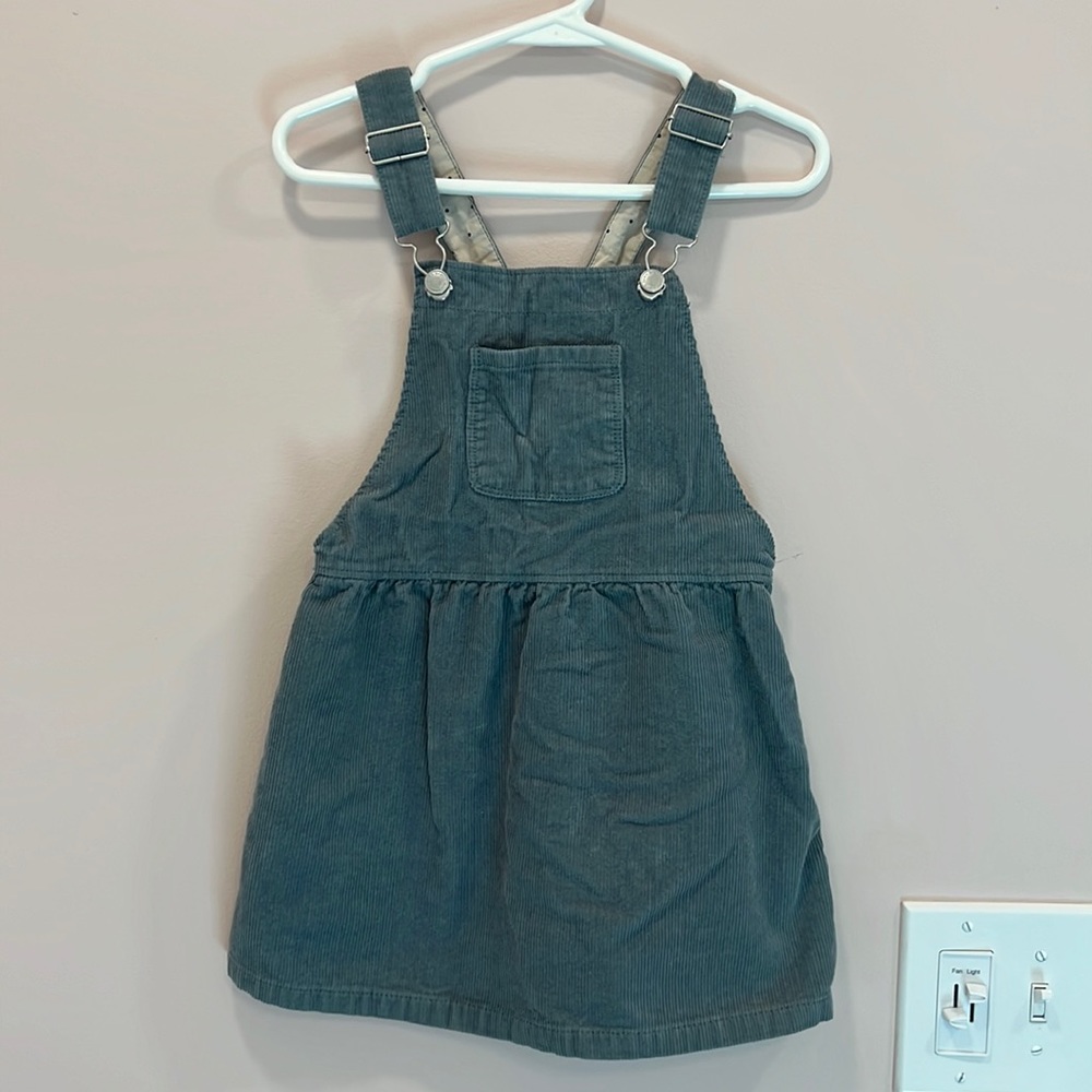 Zara corduroy overall dress. Size 4-5.